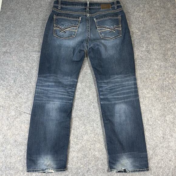 BKE Jeans Men’s Size 36x31 Blue Tyler Straight Leg Stretch Denim 5 Pocket Casual - Picture 9 of 13